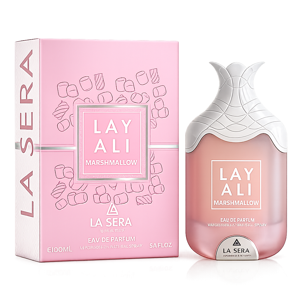 Layali Marshmallow — флакон і коробка